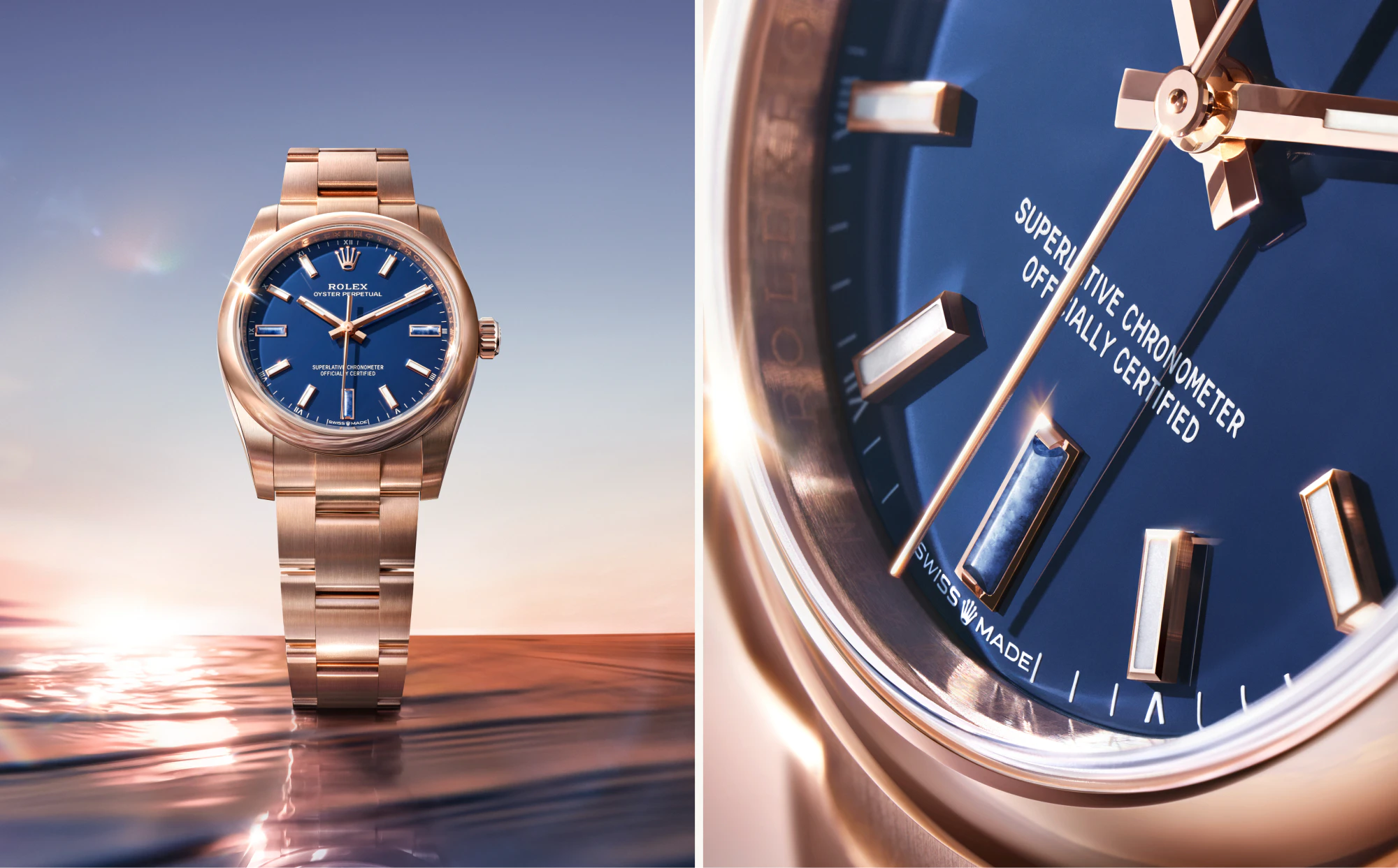 Oyster Perpetual 28 y 34 díptico