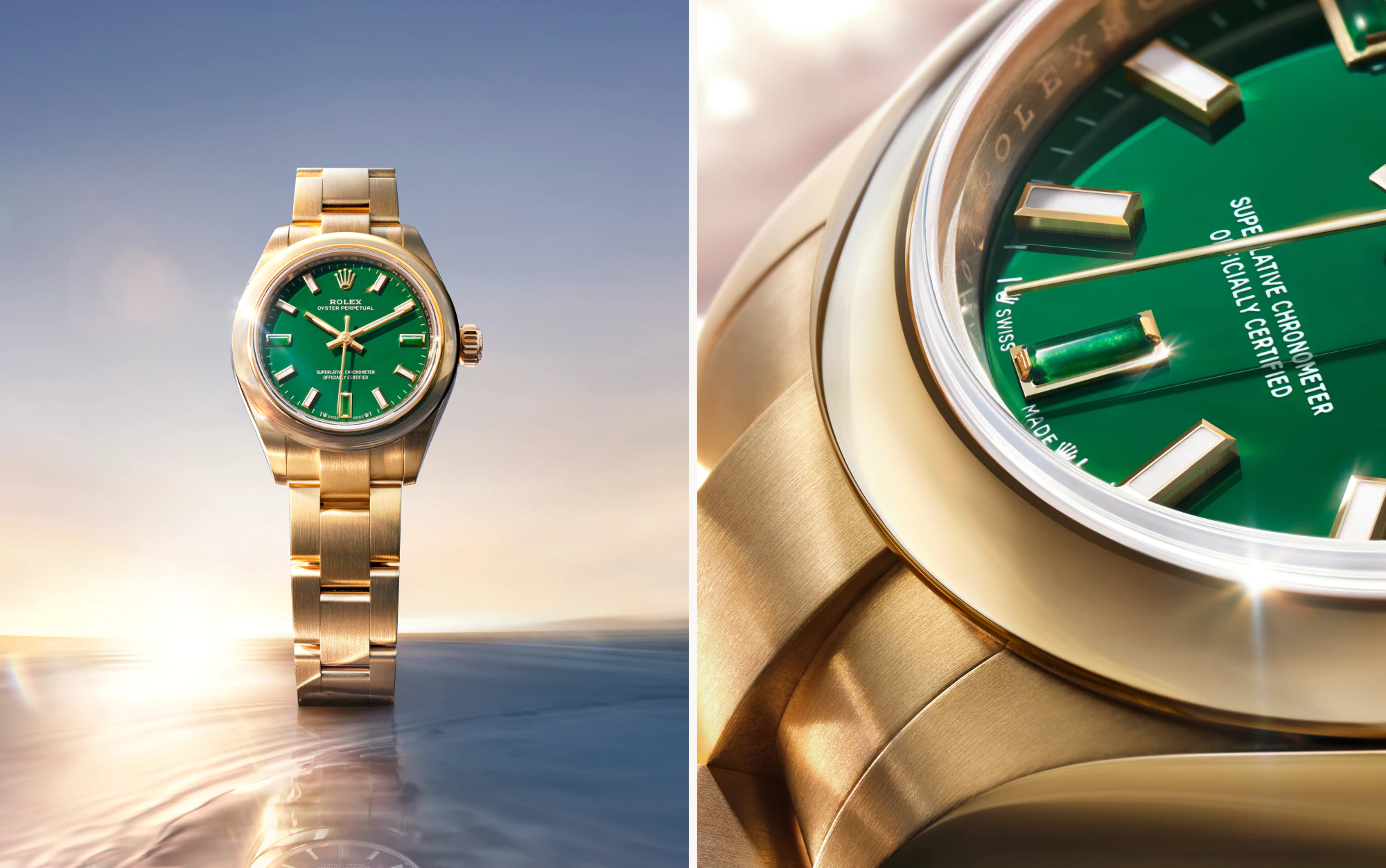 Rolex Oyster 28 y 34 díptico
